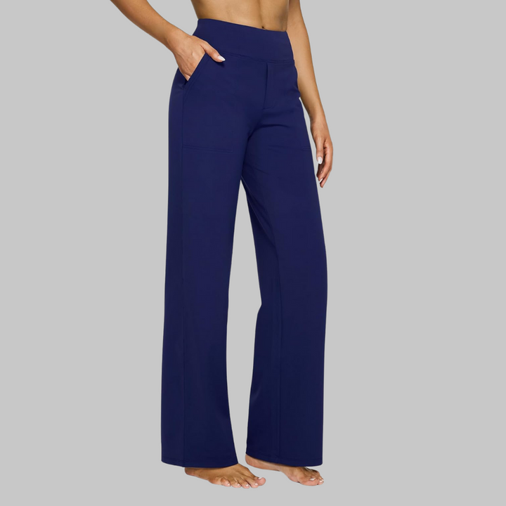 Women's Wide Leg Trousers with Pockets