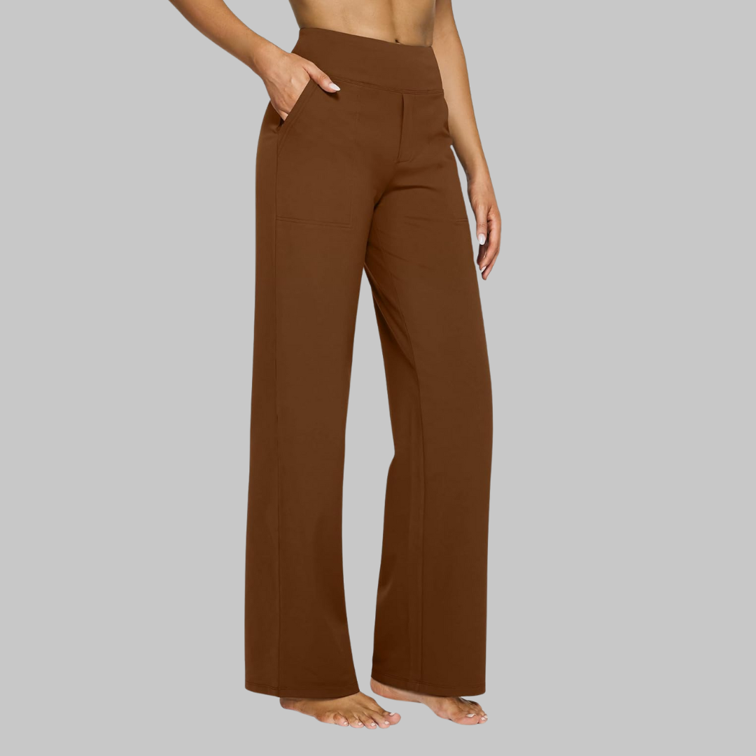 Women's Wide Leg Trousers with Pockets