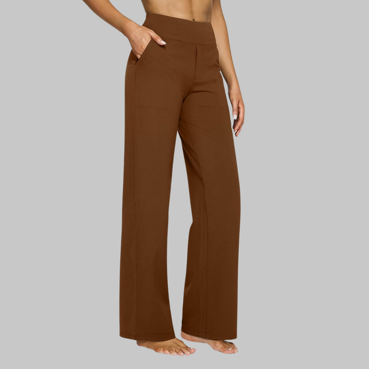 Women's Wide Leg Trousers with Pockets