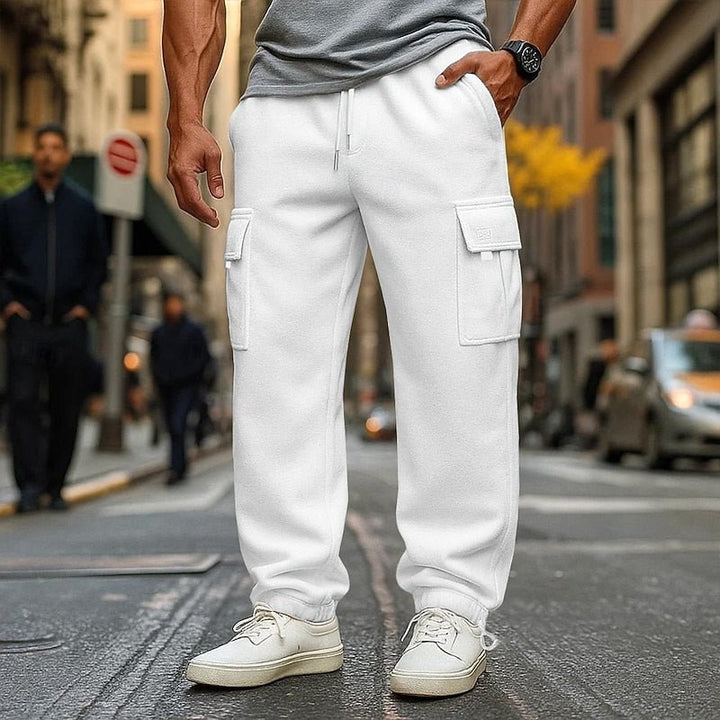 Men's Cargo Joggers with Adjustable Drawstring Waist