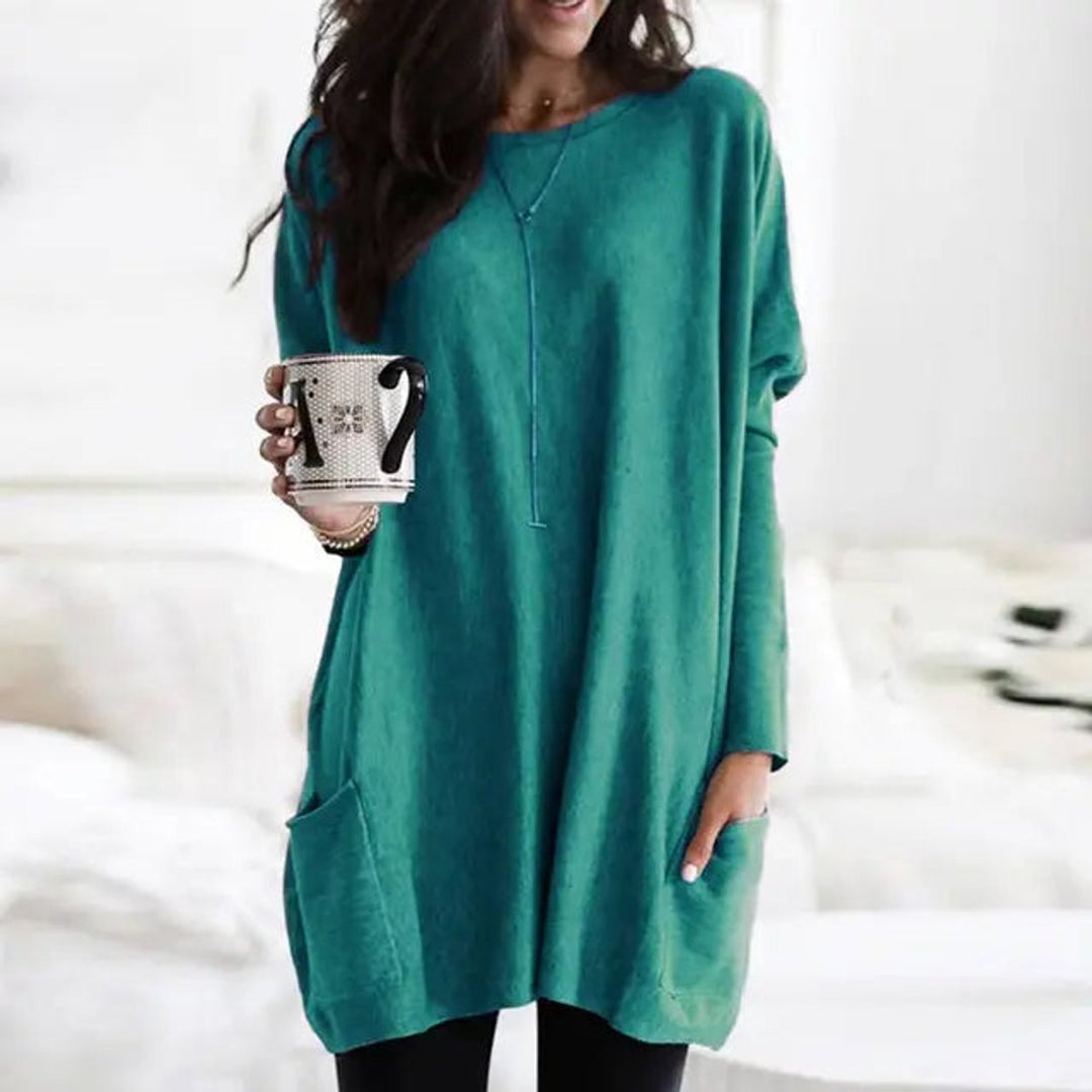 Women's Oversized Pocket Tunic Dress