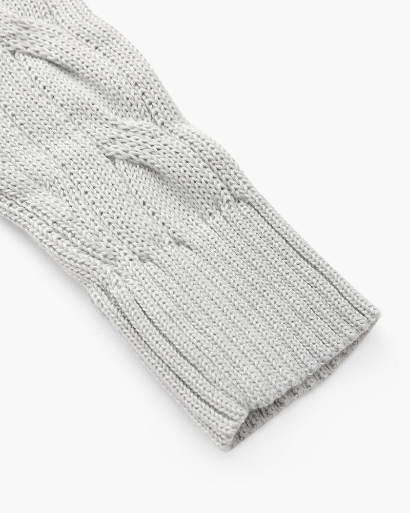 Men's Cotton Cable Knit Quarter Zip Jumper