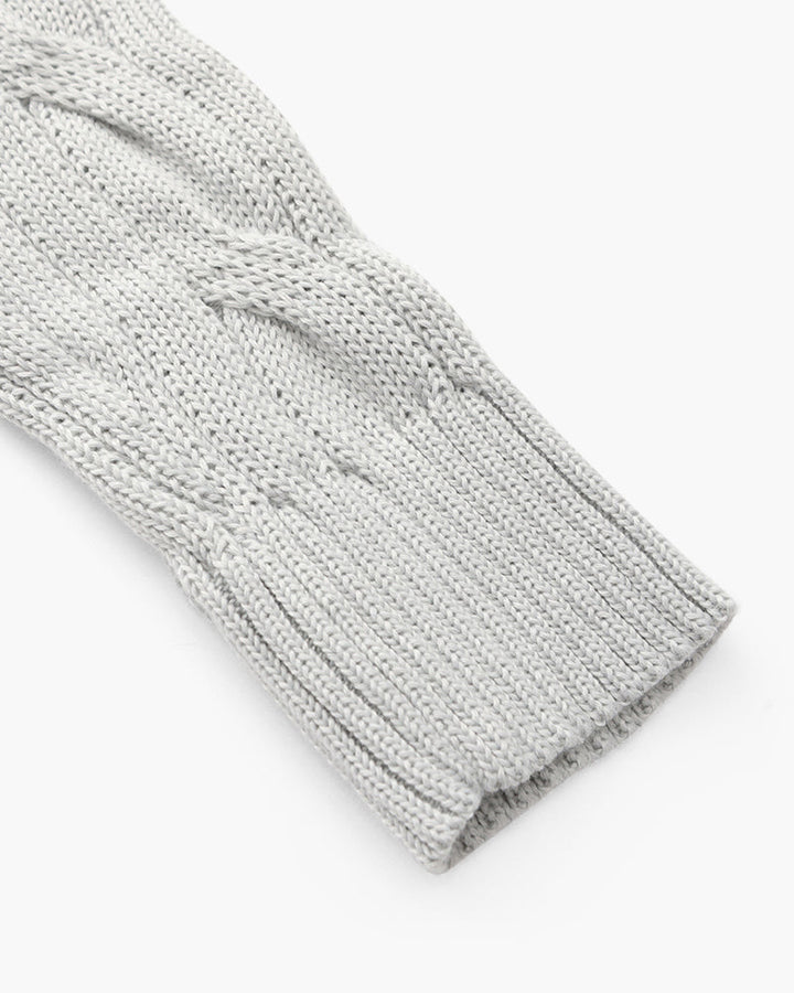 Men's Cotton Cable Knit Quarter Zip Jumper
