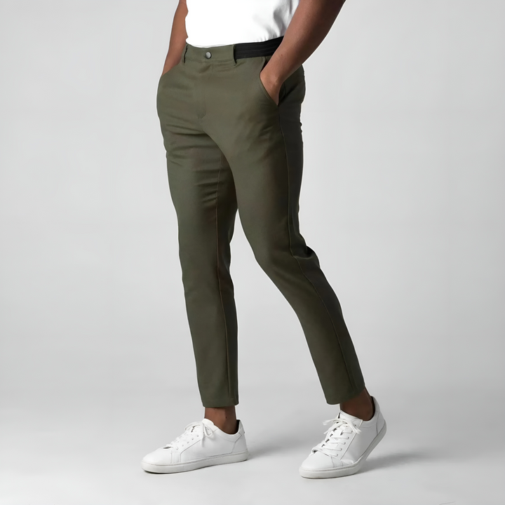 Men's Stretch Chinos with Flexible Waistband