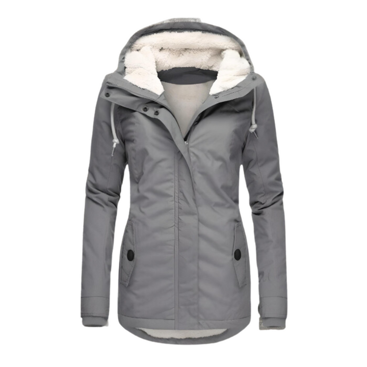 Women's Water-Repellent Sherpa Lined Parka with Hood