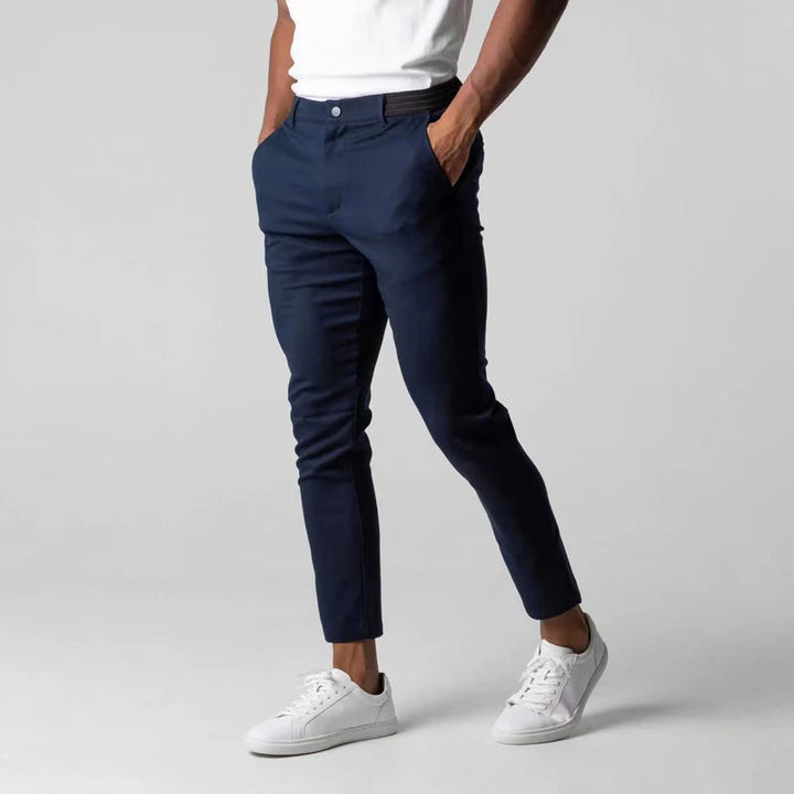 Men's Stretch Chinos with Flexible Waistband