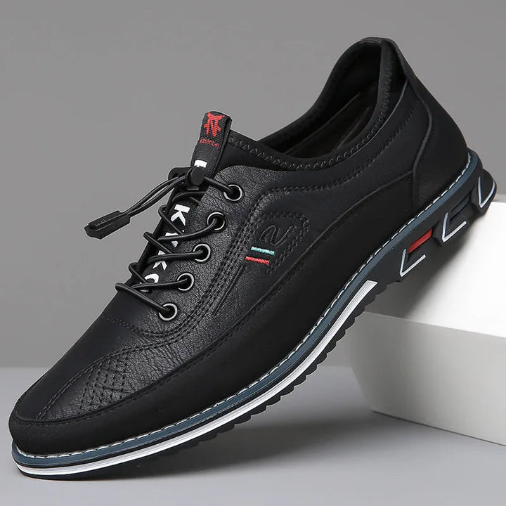 Men's Lace Up Leather Trainers