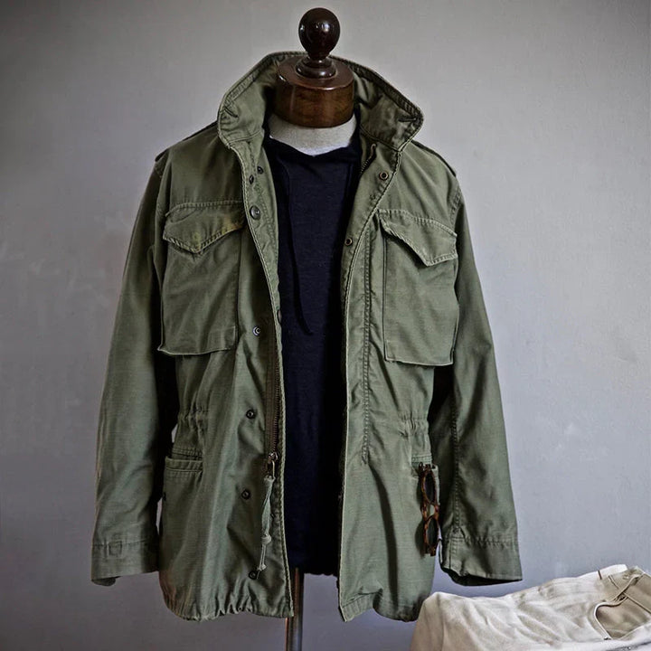 Men's Military Field Trench Coat Jacket