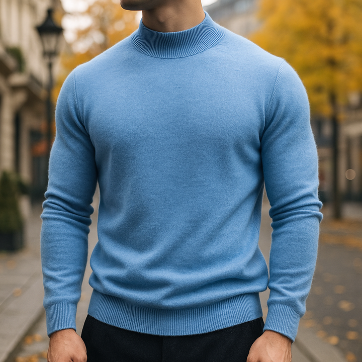 Men's Roll Neck Knitted Jumper