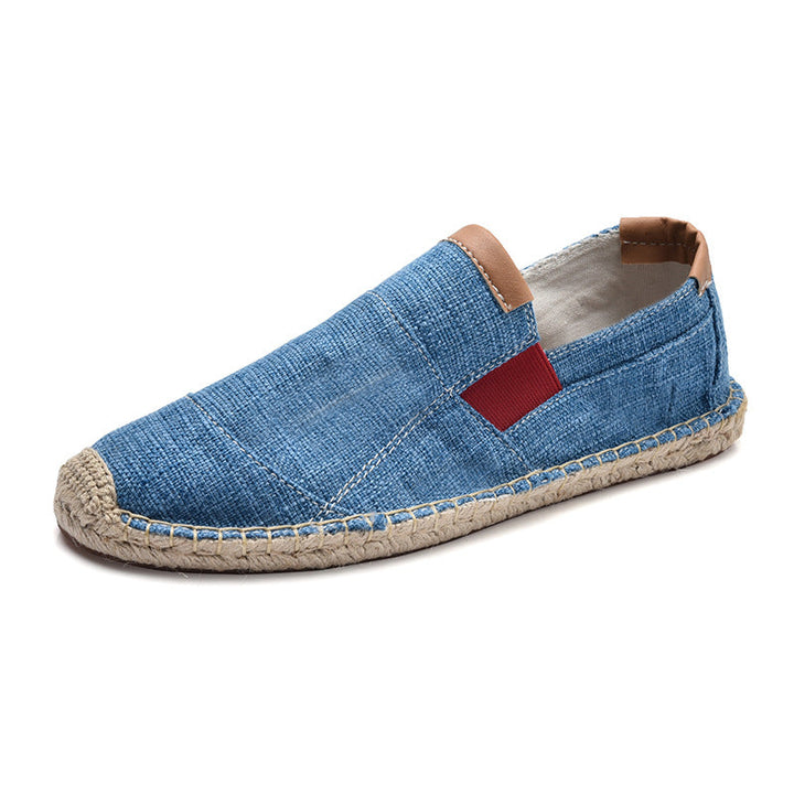 Men's Canvas Slip-On Espadrilles with Rope Sole