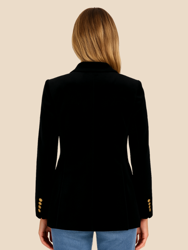 Women's Tailored Velvet Blazer