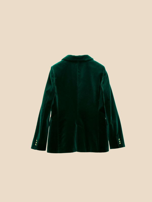 Women's Tailored Velvet Blazer