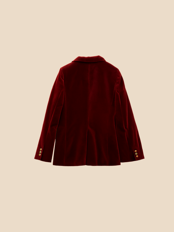 Women's Tailored Velvet Blazer