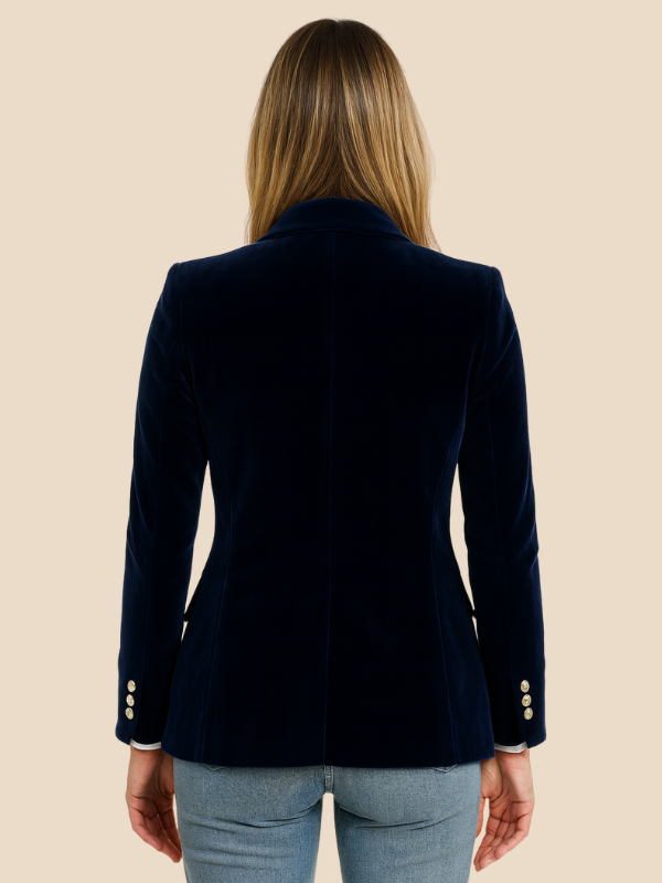 Women's Tailored Velvet Blazer