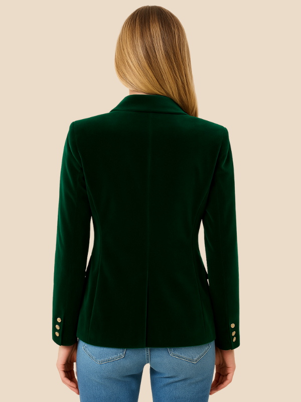 Women's Tailored Velvet Blazer