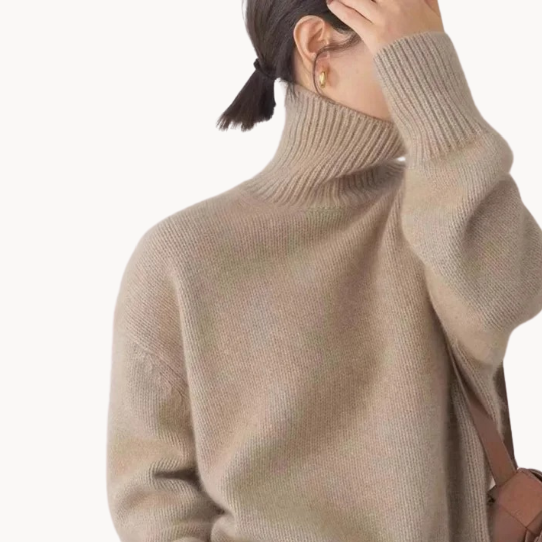Women's Turtleneck Knit Jumper