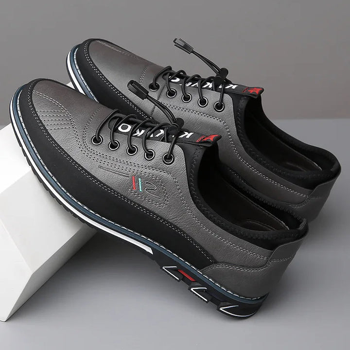 Men's Lace Up Leather Trainers