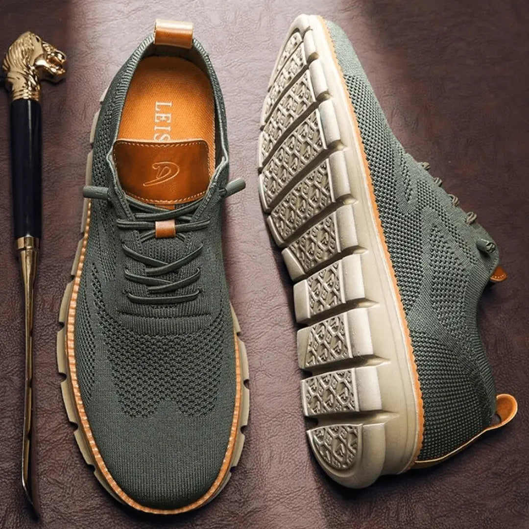 Men's Breathable Knit Walking Trainers