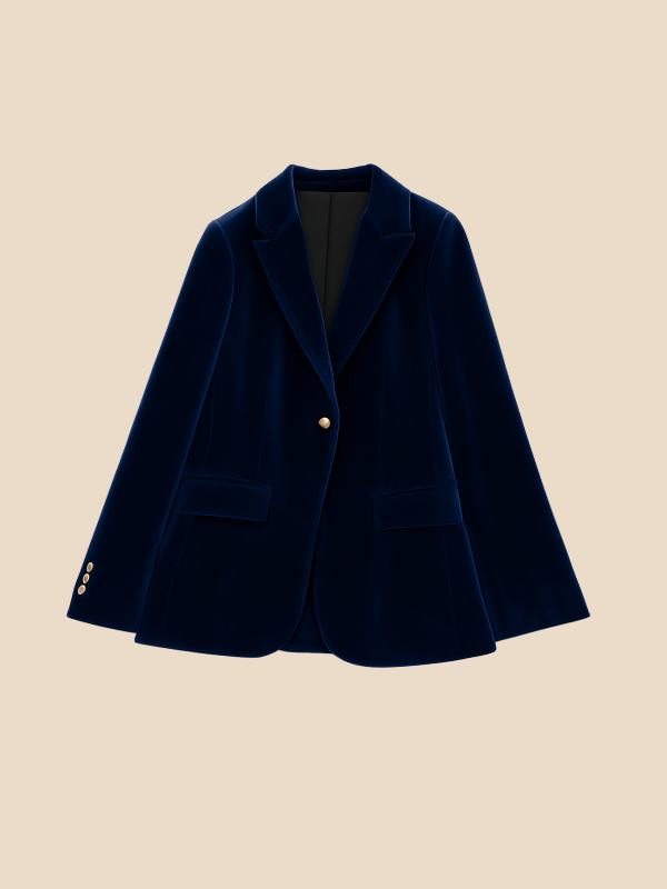 Women's Tailored Velvet Blazer