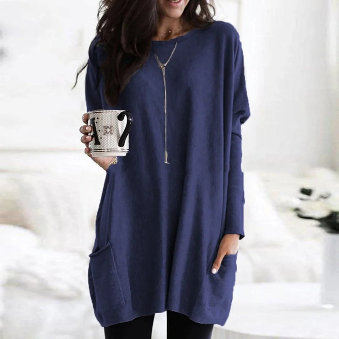 Women's Oversized Pocket Tunic Dress