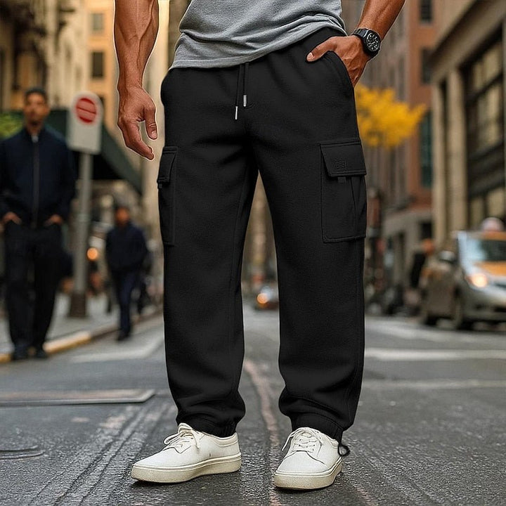 Men's Cargo Joggers with Adjustable Drawstring Waist