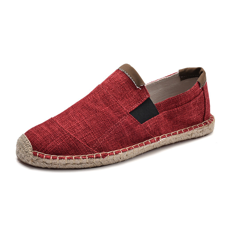 Men's Canvas Slip-On Espadrilles with Rope Sole