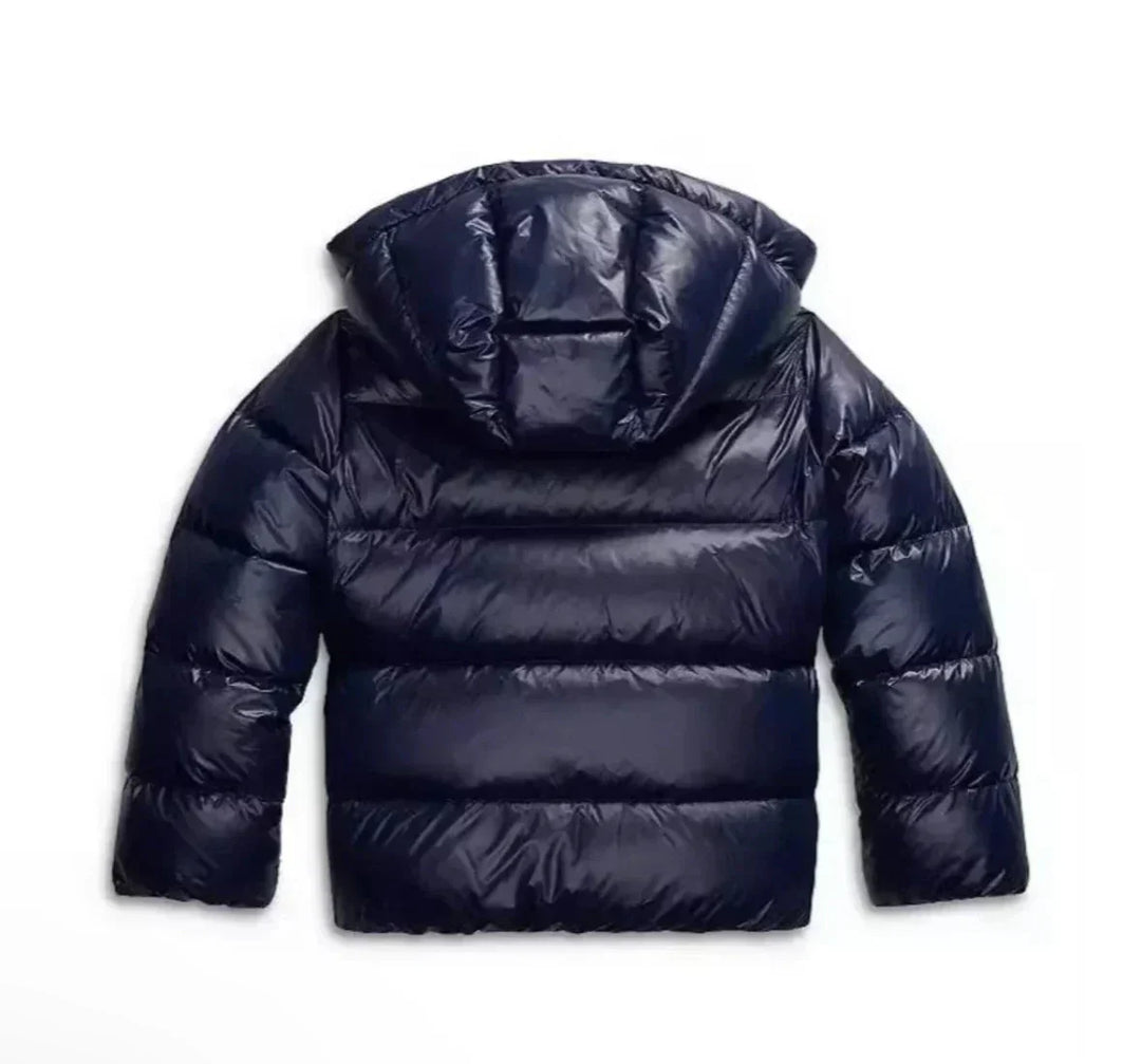 Women's Hooded Puffer Jacket with Zip Pockets