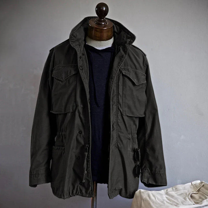 Men's Military Field Trench Coat Jacket