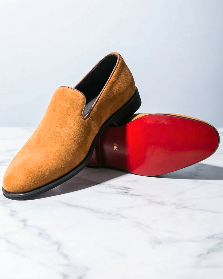 Men's Suede Loafers with Cushioned Insole