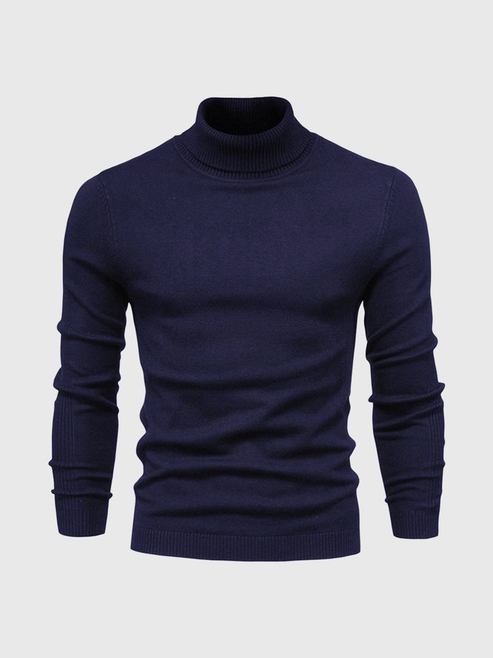 Men's Slim Fit Roll Neck Jumper