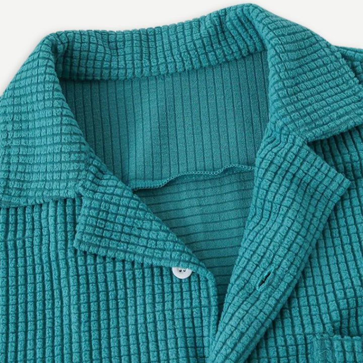 Men's Waffle Knit Short Sleeve Shirt in a Relaxed Fit