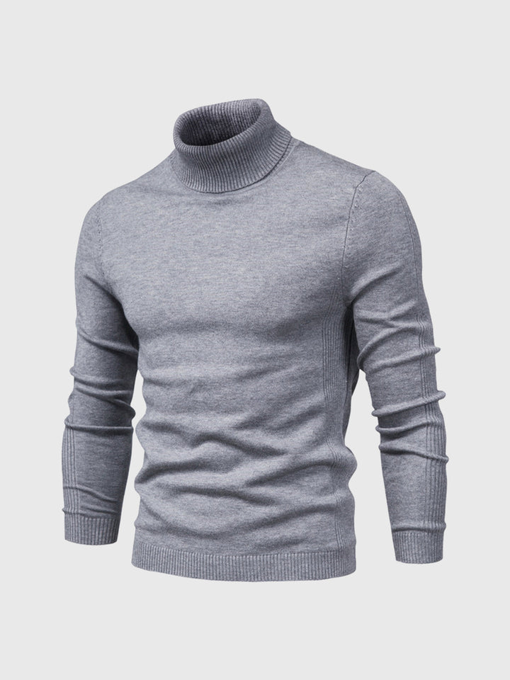 Men's Slim Fit Roll Neck Jumper