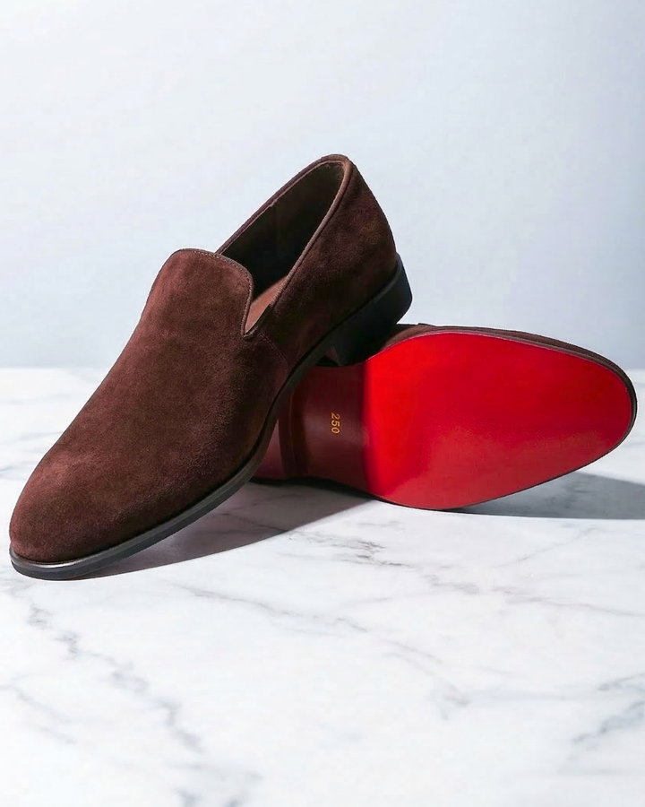 Men's Suede Loafers with Cushioned Insole