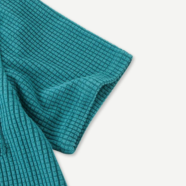 Men's Waffle Knit Short Sleeve Shirt in a Relaxed Fit