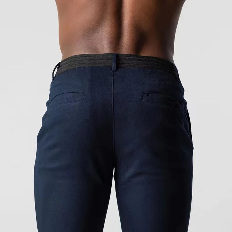 Men's Stretch Chinos with Flexible Waistband