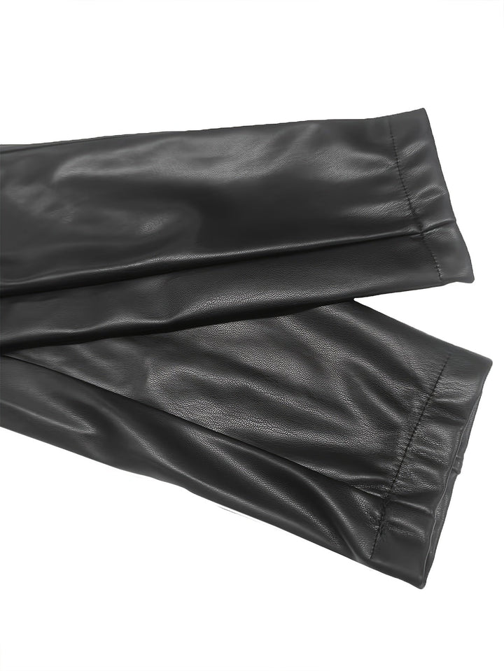 Women's Cropped Zip-Up Jacket with Stand Collar