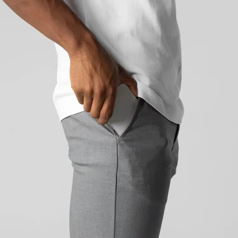 Men's Stretch Chinos with Flexible Waistband