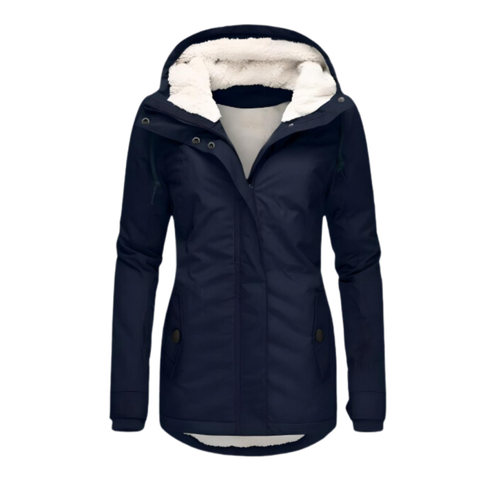 Women's Water-Repellent Sherpa Lined Parka with Hood