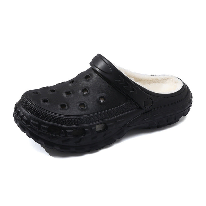 Fleece-Lined Clog Mules with Vented Design