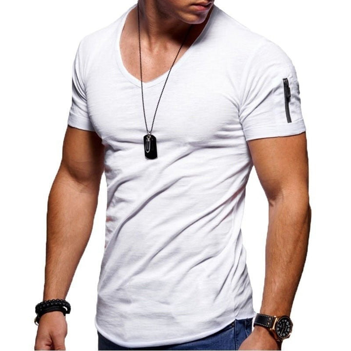 Men's Casual V Neck T-Shirt