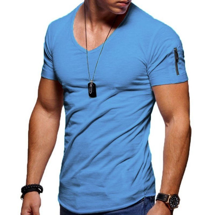 Men's Casual V Neck T-Shirt
