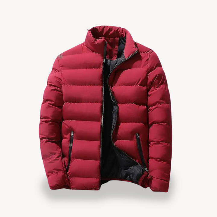 Doudoune matelassée pour homme avec col montant