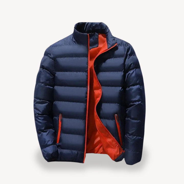 Doudoune matelassée pour homme avec col montant