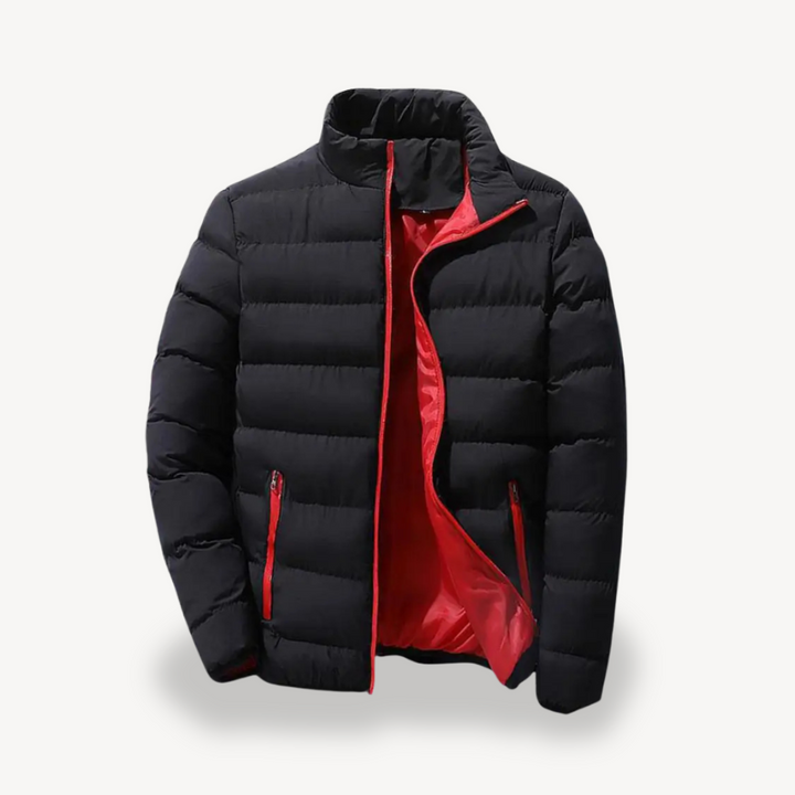 Doudoune matelassée pour homme avec col montant