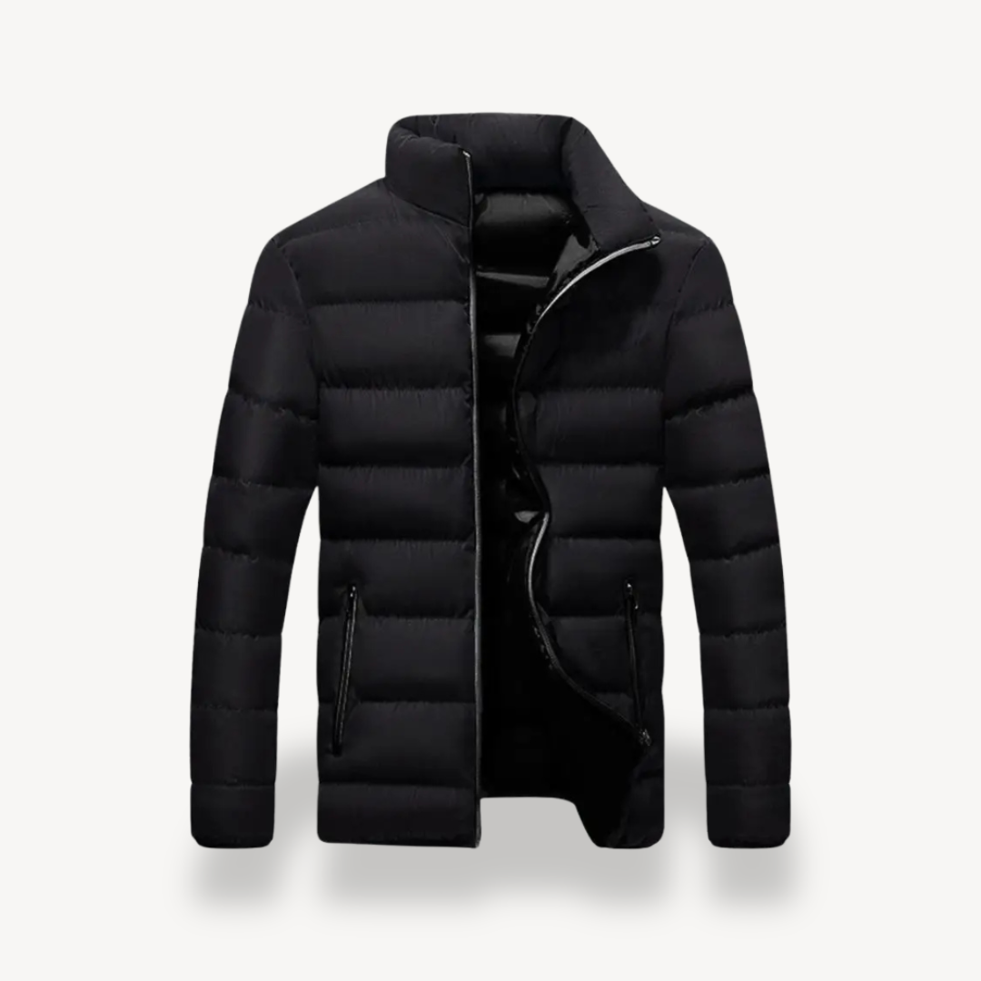 Doudoune matelassée pour homme avec col montant
