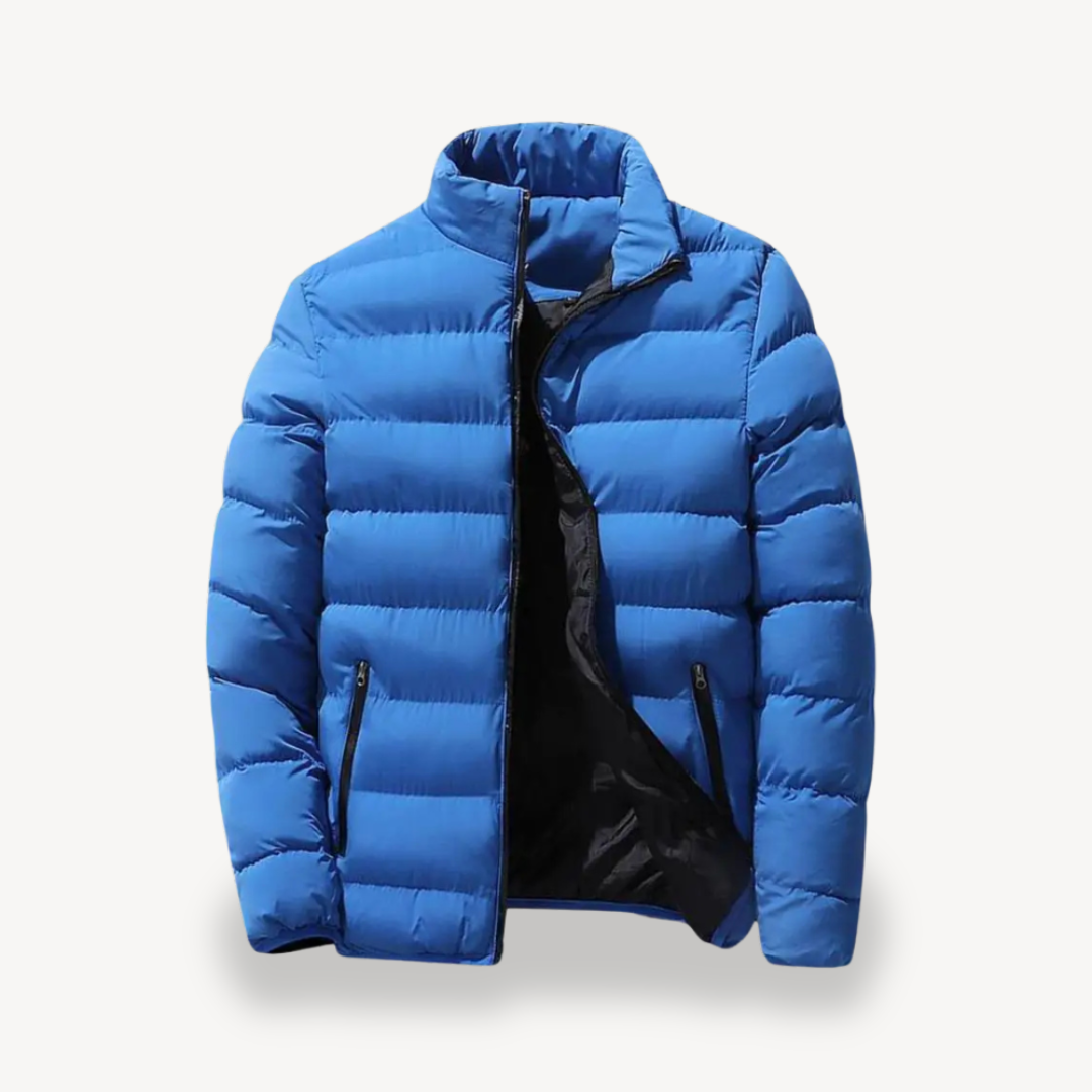 Doudoune matelassée pour homme avec col montant