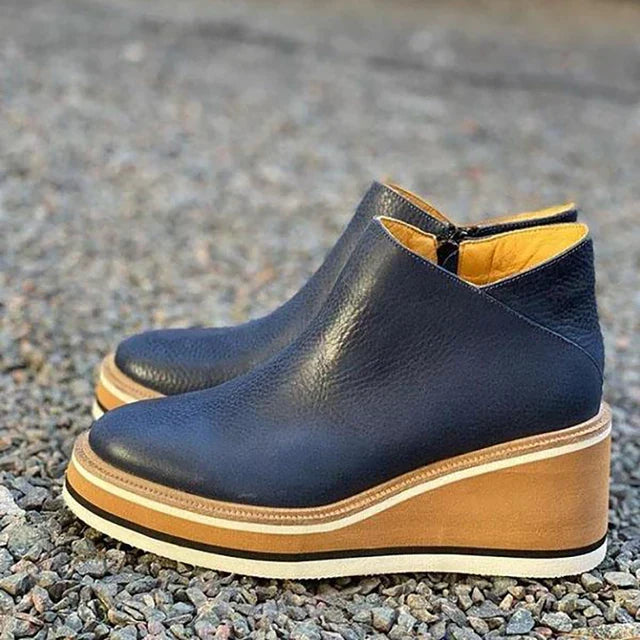 Women's Waterproof Orthopaedic Ankle Boots with Wedge Sole