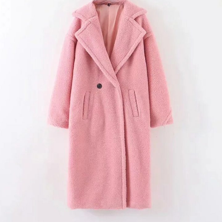 Veste à capuche en polaire teddy pour femme, coupe oversize