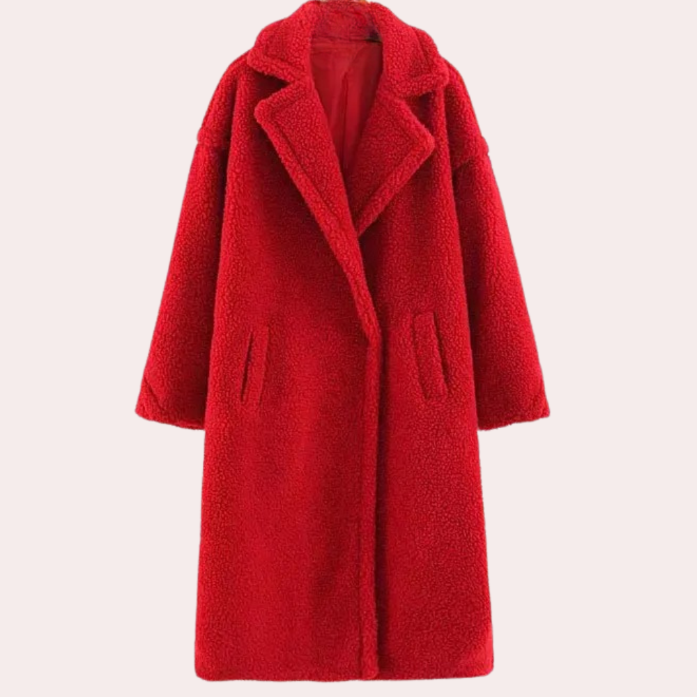 Veste à capuche en polaire teddy pour femme, coupe oversize