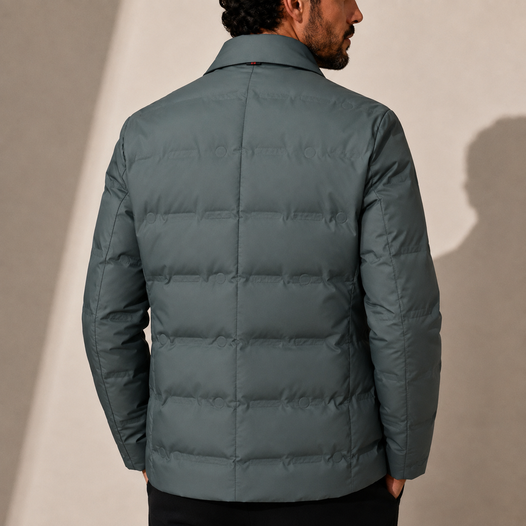 Men's Quilted Puffer Blazer Jacket
